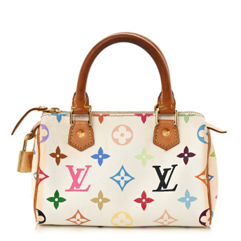 LOUIS VUITTON Monogram Multicolor Mini Sac HL Speedy White