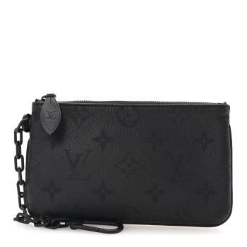 LOUIS VUITTON Calfskin Monogram Speedy P9 Bandouliere 40 Pochette Ultra Black