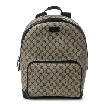 GUCCI GG Supreme Monogram Medium Backpack Black