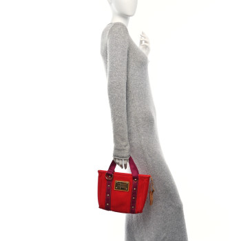 LOUIS VUITTON Antigua Cabas PM Red