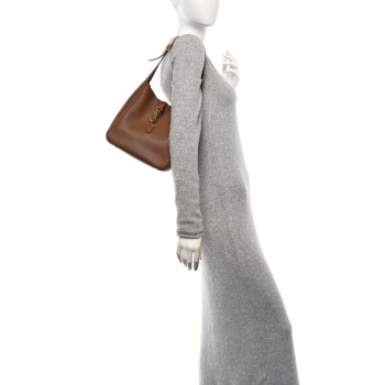 SAINT LAURENT Grained Calfskin Small Le 5 A 7 Soft Hobo Fox