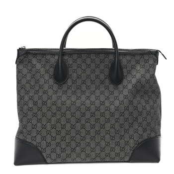 GUCCI Denim Monogram Large Tote Black