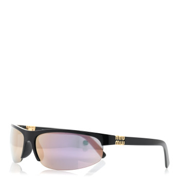 MIU MIU Acetate Mirror Miu Nocturne SMU A02 Sunglasses Black Pink