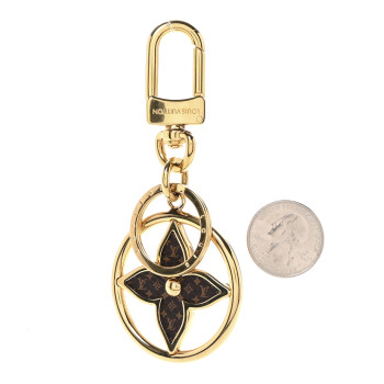 LOUIS VUITTON Monogram Puzzle Flower Bag Charm Key Holder