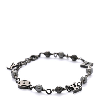 LOUIS VUITTON LV Pearls Bracelet Black