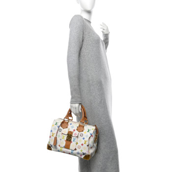 LOUIS VUITTON Monogram Multicolor Speedy 30 White