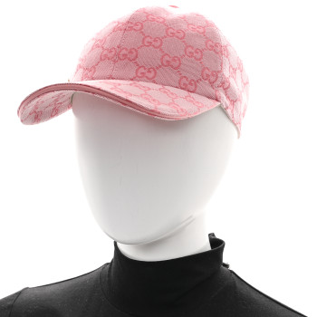GUCCI Monogram New GG Baseball Hat M Soft Cotton Candy
