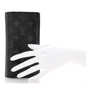LOUIS VUITTON Monogram Eclipse Brazza Wallet