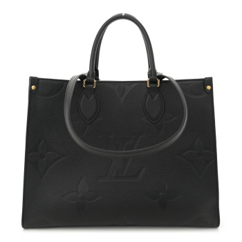 LOUIS VUITTON Empreinte Monogram Giant Onthego MM Black