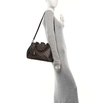 LOUIS VUITTON Damier Ebene Cuir Taurillon Brittany Black