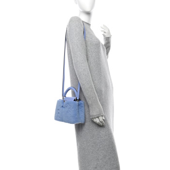 LOUIS VUITTON Mink Calfskin Capucines Mini Lilas Purple