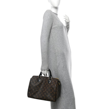 LOUIS VUITTON Monogram My World Tour Speedy Bandouliere 30 Black