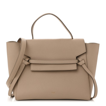 CELINE Grained Calfskin Mini Belt Bag Light Taupe