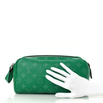 LOUIS VUITTON Taigarama Dopp Kit Toilet Pouch Cactus Green