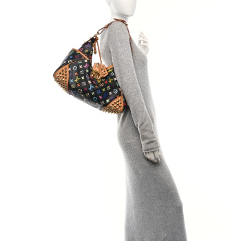 LOUIS VUITTON Monogram Multicolor Chrissie Black