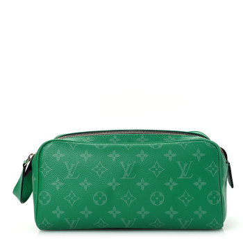 LOUIS VUITTON Taigarama Dopp Kit Toilet Pouch Cactus Green