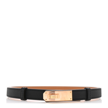 HERMES Epsom Kelly Belt PM Black