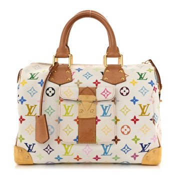 LOUIS VUITTON Monogram Multicolor Speedy 30 White