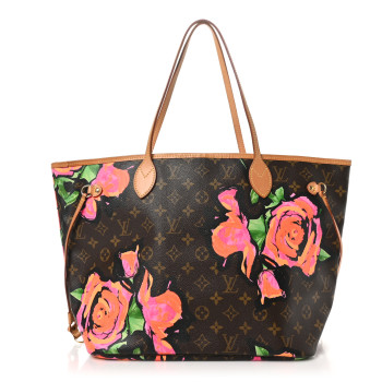 LOUIS VUITTON Monogram Roses Neverfull MM