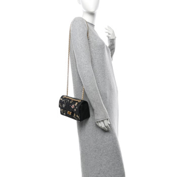 CHANEL Aged Calfskin Lucky Charms 2.55 Reissue 224 Flap Black