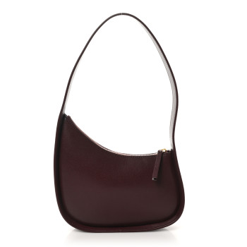 THE ROW Grained Calfskin Half Moon Shoulder Bag Raisin