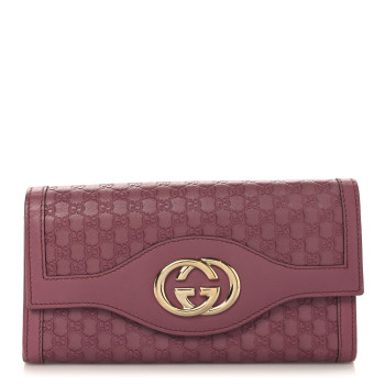 GUCCI Microguccissima Sukey Continental Wallet Vintage Rose