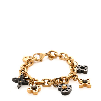 LOUIS VUITTON Monogram Hide and Seek Bracelet Gold