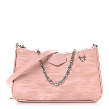 LOUIS VUITTON Epi Easy Pouch On Strap Rose Ballerine