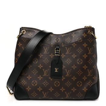 LOUIS VUITTON Monogram Odeon MM Black