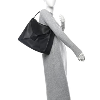 VALENTINO GARAVANI Nappa Monochrome One Stud Hobo Black