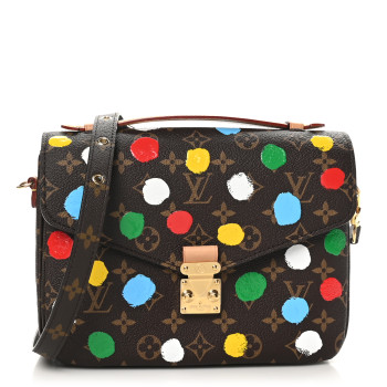 LOUIS VUITTON LV x YK Monogram Painted Dots Pochette Metis