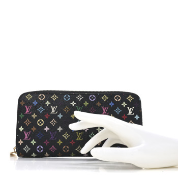 LOUIS VUITTON Monogram Multicolor Zippy Wallet Black Grenade