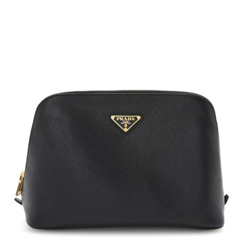 PRADA Saffiano Cosmetic Case Black