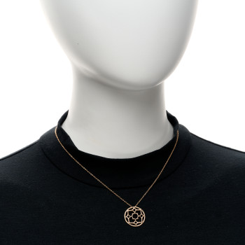 TIFFANY 18K Rose Gold Paloma Picasso Marrakesh Round Pendant Necklace