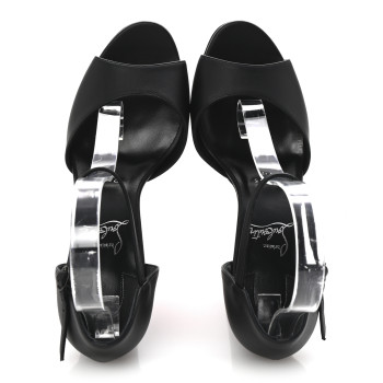 CHRISTIAN LOUBOUTIN Nappa Sandaloo 130 Sandals 39 Black