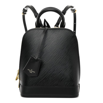 LOUIS VUITTON Epi Alma Backpack Black