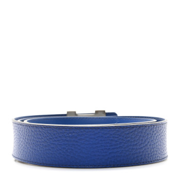 LOUIS VUITTON Taurillon Calfskin 40mm LV Initiales Reversible Belt 95 38 Navy