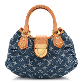 LOUIS VUITTON Monogram Denim Pleaty Blue