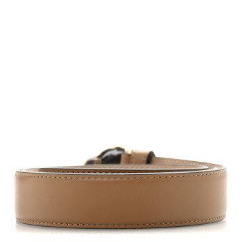 VERSACE Calfskin 3cm La Medusa Belt 90 36 Tawny Brown