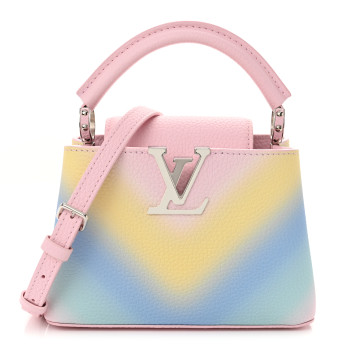 LOUIS VUITTON Taurillon Mini Degrade Rainbow V Capucines