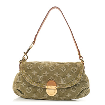 LOUIS VUITTON Monogram Denim Mini Pleaty Lichen