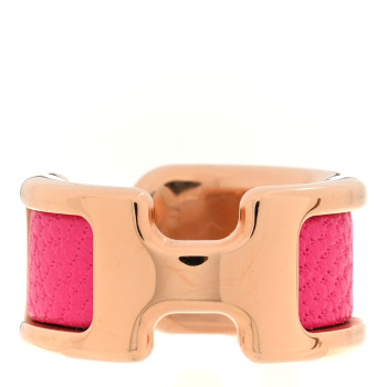 HERMES Chevre Chamkila Olympe Ear Cuff PM Rose Shocking