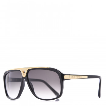 LOUIS VUITTON Acetate Evidence Sunglasses Z0350W Black