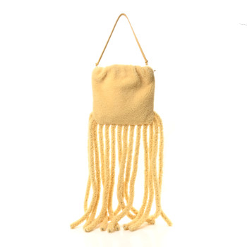 BOTTEGA VENETA Shearling The Fringe Pouch Teddy