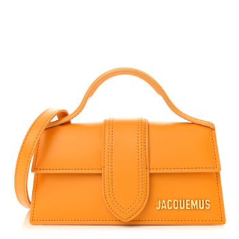 JACQUEMUS Smooth Calfskin Le Bambino Dark Yellow