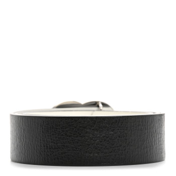 CHANEL Patent Calfskin CC Reversible Belt 90 36 Black White CHANEL Patent Calfskin CC Reversible Belt 90 36 Black White
