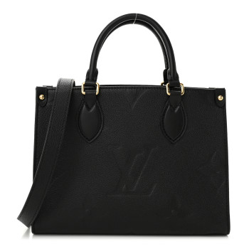 LOUIS VUITTON Empreinte Monogram Giant Onthego PM Black