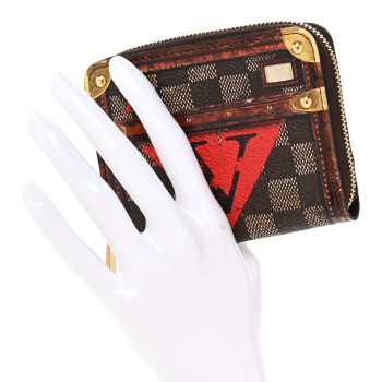 LOUIS VUITTON Transformed Damier Ebene Time Trunk Zippy Coin Purse
