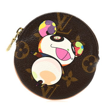 LOUIS VUITTON Monogram Panda Round Coin Purse