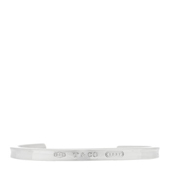 TIFFANY Sterling Silver Narrow 1837 Bangle Bracelet
